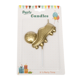 Fussballschuhs Kerze Gold