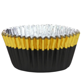 Black with Gold Trim Baking Cups PME - 30 pcs