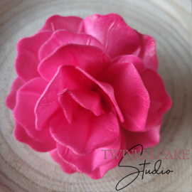 Roos 3D Extra Large Fuchsia 12 cm - 1 st (waferpaper)