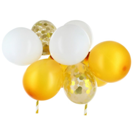 Balloon cake topper Gold