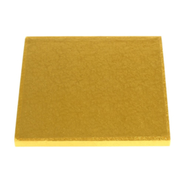 Tortenplatten Gold Quadratisch 25.0 cm (cake drum)