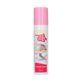 lustre spray metallic silver (funcakes) - 100 ml spray lustrant argenté