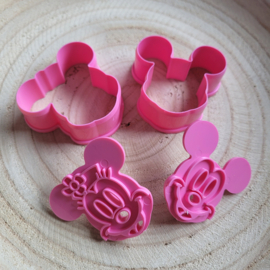 Mickey and Minnie cutters - 2 pcs
