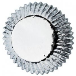 Baking cups House of Marie Foil Silver 25 pcs