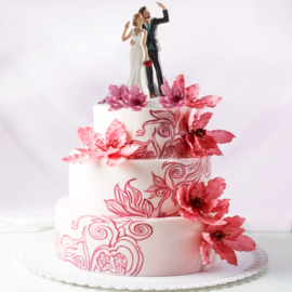 Wedding cake topper "selfie" 20 cm