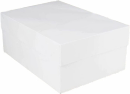 Boîte à gâteau rectangulaire 40.6 x 30.4 x 15 (h) cm par 10 pièces