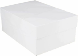 Boîte à gâteau rectangulaire 40.6 x 30.4 x 15 (h) cm par pièce