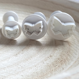 Vlinders set 3 mini plunger/cutter per 5 St enkel groothandel