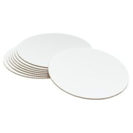 Support Argent/blanc rond 10 cm par pièce