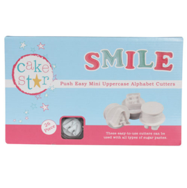 Emporte-pièces Cake Star mini majuscules alphabet - 26 pcs