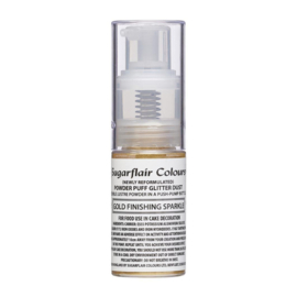 Pump spray glitter dust Gold Finishing 10 gr - E171 Free (finition or)