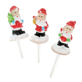Santa cake toppers 3 pcs