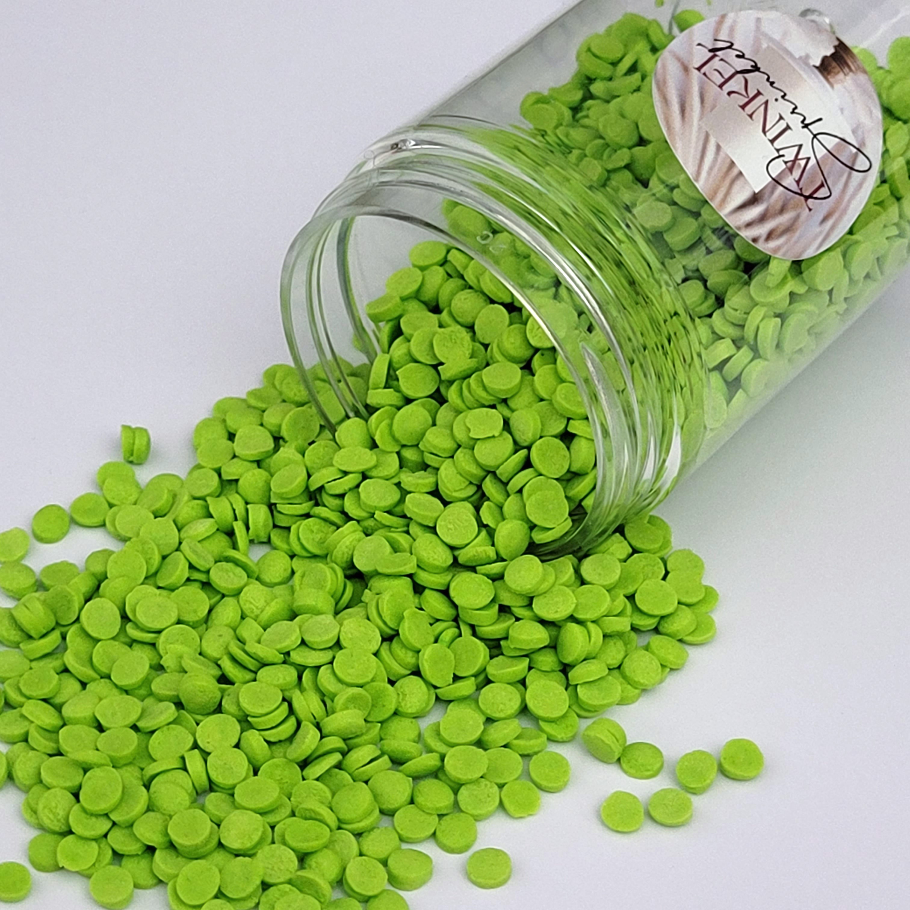 Twinkel Sprinkel Confetti Licht Groen - 60 gr