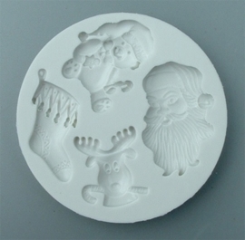 Moule en silicone Noel thème Alphabeth Mould