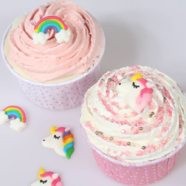 Unicorn/Rainbow Sugar Pippings 12 pcs (2.5 cm)