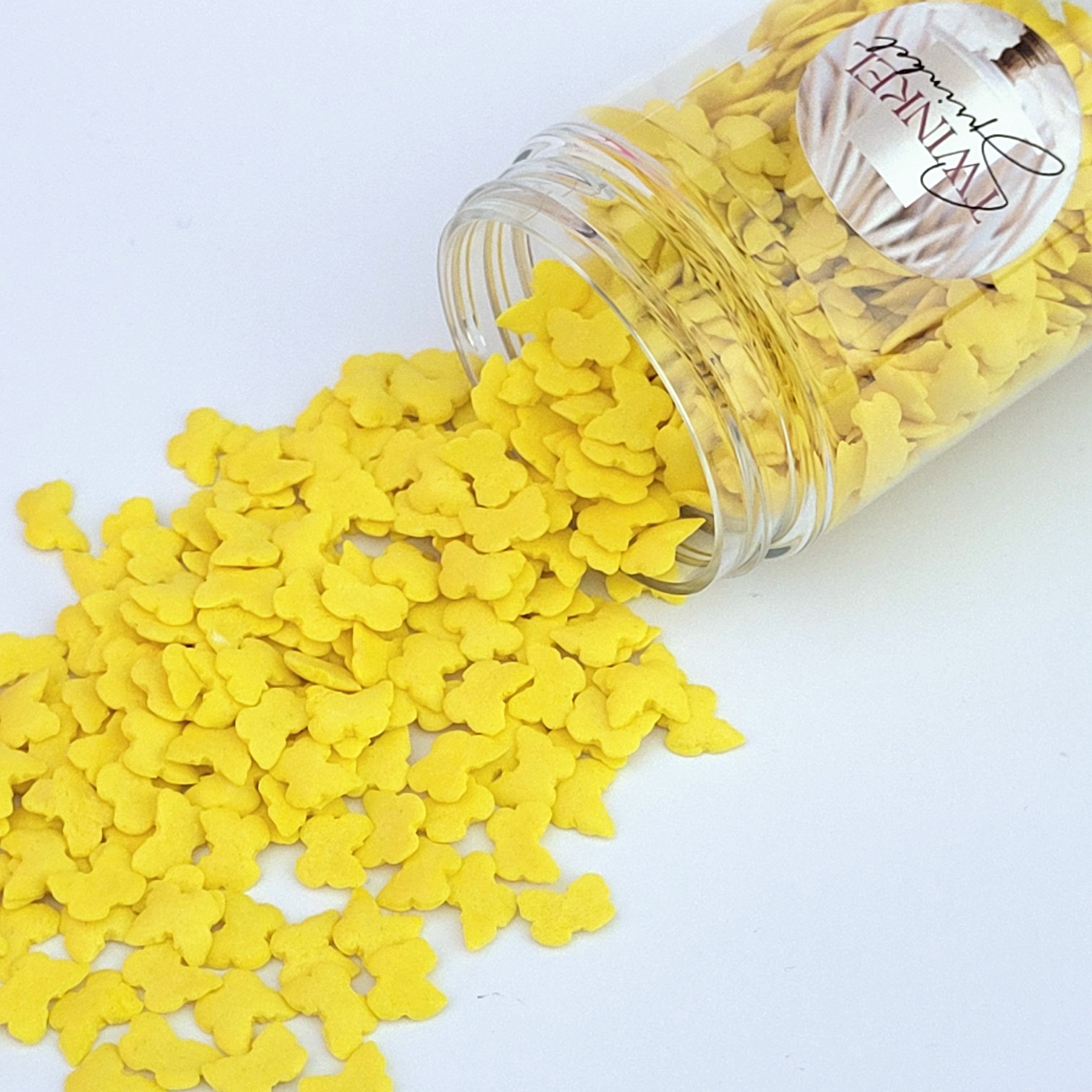 Twinkel Sprinkel Vlinders Geel  - 60 gr