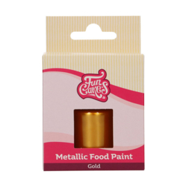 Food paint metallic gold - 30 ml (funcakes)