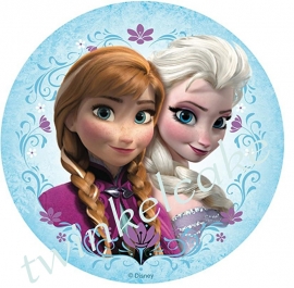 Taartprint Elsa en Anna 2