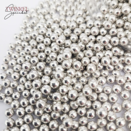 Twinkel Sprinkel Perles  Argent Métallique 4 mm  - 80 gr
