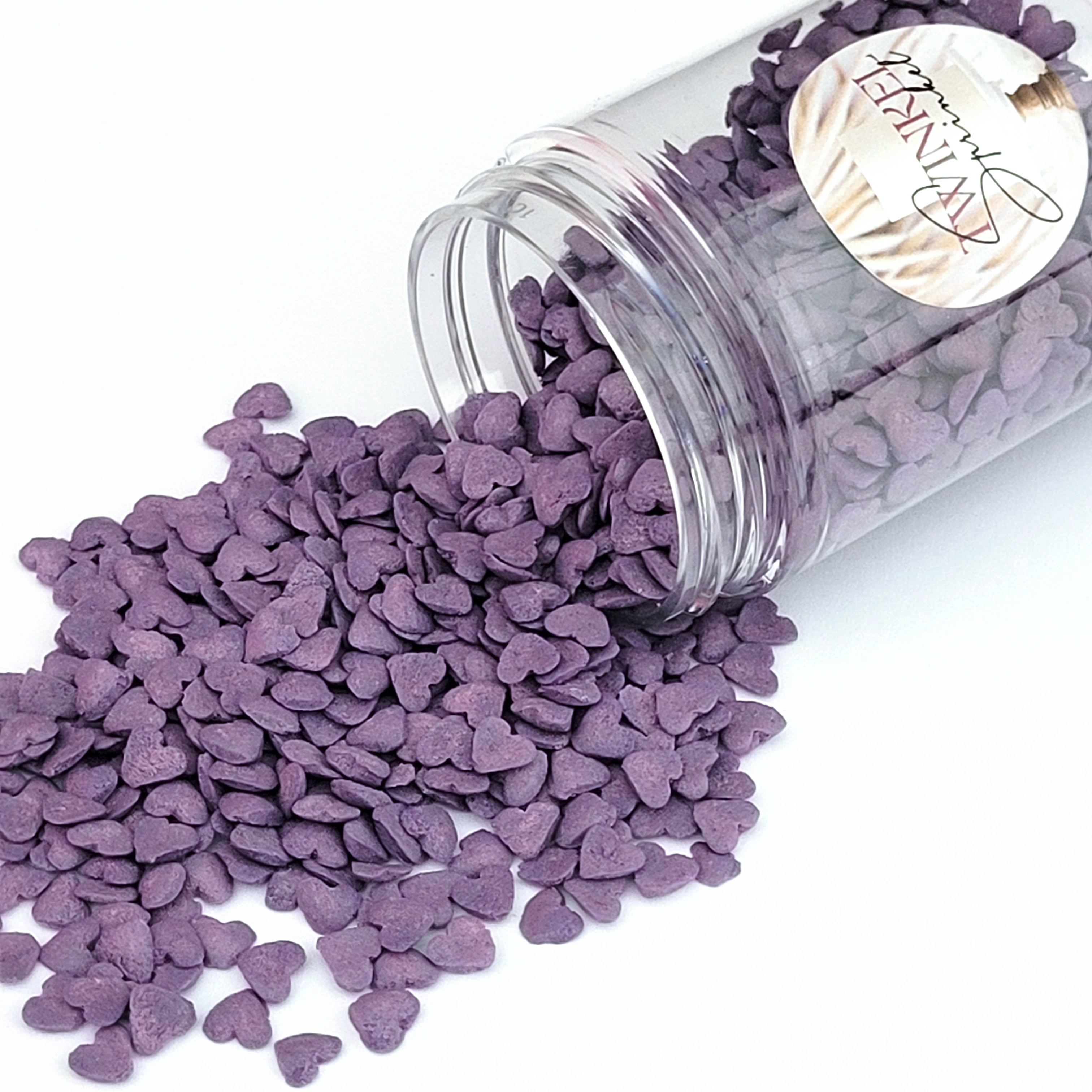 Twinkel Sprinkel Hartjes Paars - 60 gr