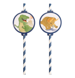 Dinosaurus straws - 8 pcs