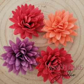 Aster Mix 1 3D - 5.5 cm 4 st (waferpaper)