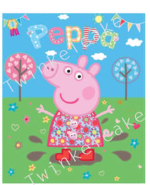 Essbare Bilder rechteckig Peppa Pig 1