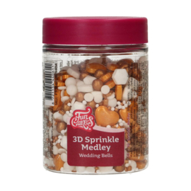 3D sprinkle medley Wedding Bells 70 gr