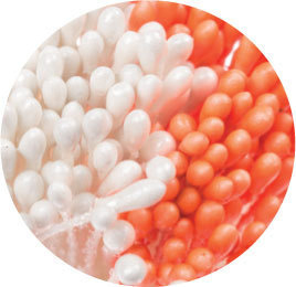 Stampers set pearl/orange - pearl/white