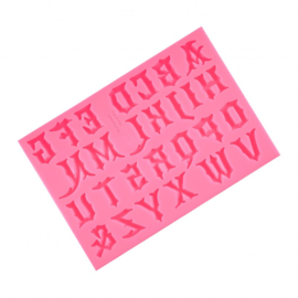 Lettres (majuscules) moule en silicone (Pastry Colours)