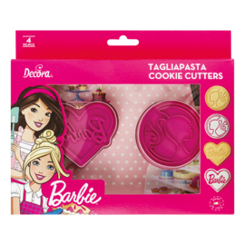 Barbie cutter en stamp set (4 st)
