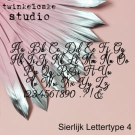 Sierlijk lettertype 4