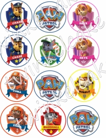 Paw Patrol eetbare print