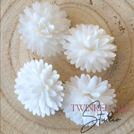 Daisy 3D 4.5 cm White - 4 pcs (wafer paper)