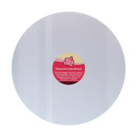 Cake Board Wit 25 cm rond (masonite)