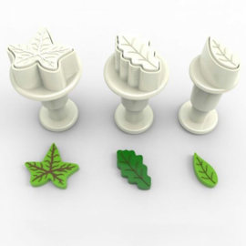 Dekofee mini leaves plunger set 3 pcs