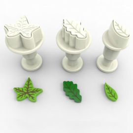 Mini feuilles Dekofee emporte-pièces à piston 3 pcs