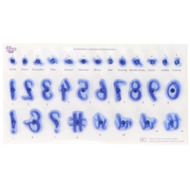 PME Fun Fonts Numero's et caractères speciaux - 31 pcs