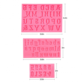 Chiffres moule en silicone Pastry Colours