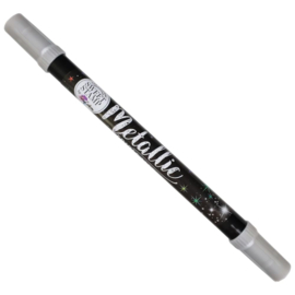 Sweet Stamp metallic Silver pen double side