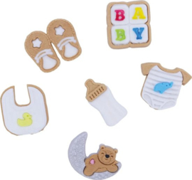 Baby suikerdecoratie - 6 st (PME)