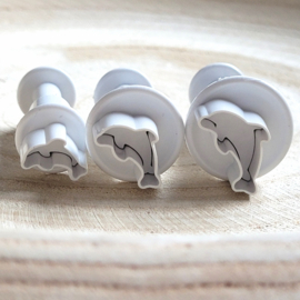 Delphin mini Ausstecher - 3 st