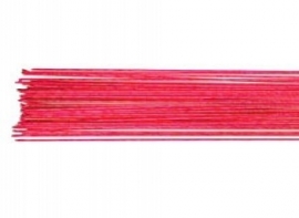 Fil floral rouge métalique - 24 gauge