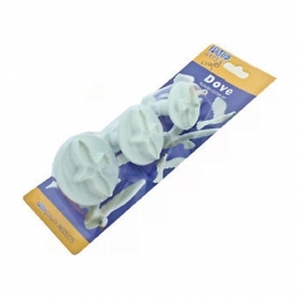 Emporte-pièce à piston Colombes (jeu 3 pcs)