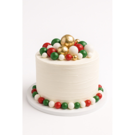 Boules Mix Rouge/Vert/Or/Blanc 32 pcs