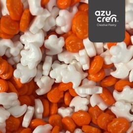 Mix spookjes en pompoen 90 gr suikerdecoratie