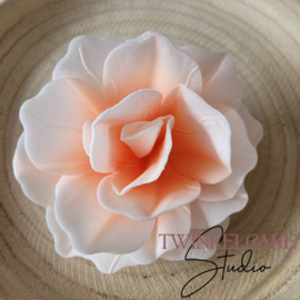 Roos 3D Extra Large Peach 12 cm - 1 st (waferpaper)