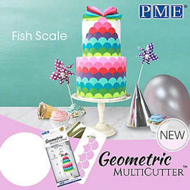 PME Geometric Fishscales jeu  3 pcs (écailles poisson)