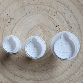 Weihnachtskugeln plunger set 3 st