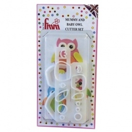 Owl mummy and baby FMM cutter set